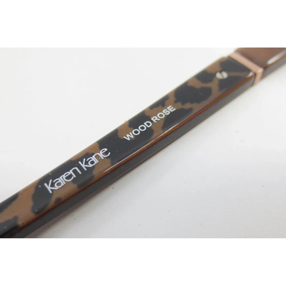 Karen Kane Wood Rose Mocha Brown Tortoise Eyeglass Frames 53-16-135 Rectangular
